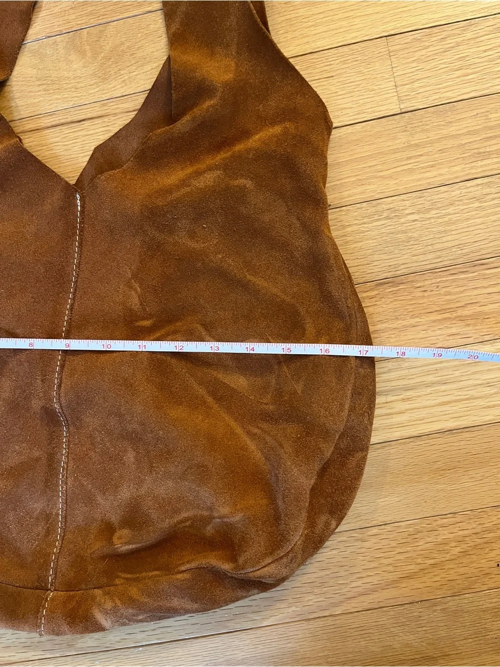 Vintage Pulicati Suede Hobo Bag in Cognac Brown